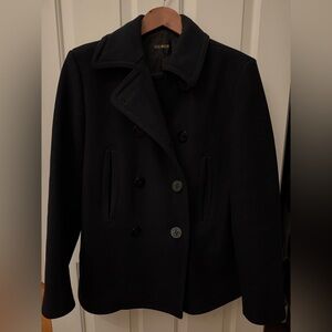 Buck Mason Dark Navy Melton Admiral Peacoat